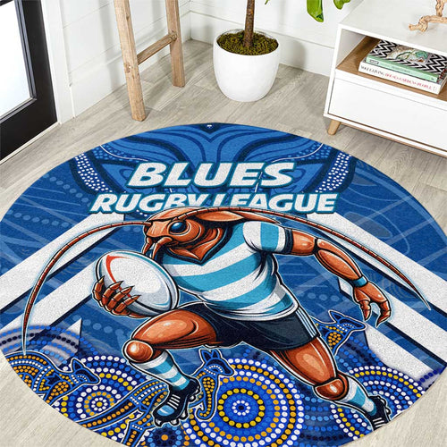 Custom Blues Cockroaches Round Carpet New South Wales Rugby