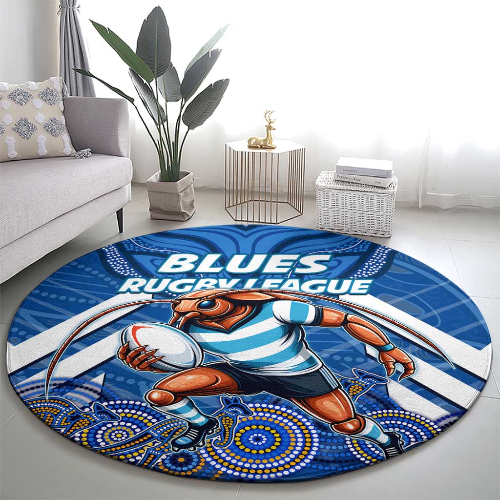 Custom Blues Cockroaches Round Carpet New South Wales Rugby