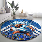 Custom Blues Cockroaches Round Carpet New South Wales Rugby