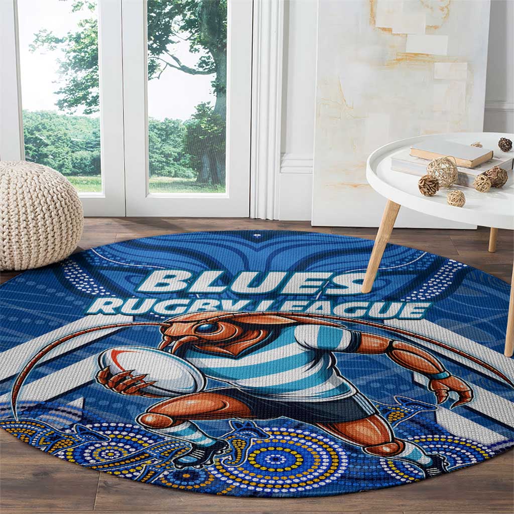 Custom Blues Cockroaches Round Carpet New South Wales Rugby