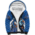 Custom Blues Cockroaches Sherpa Hoodie New South Wales Rugby