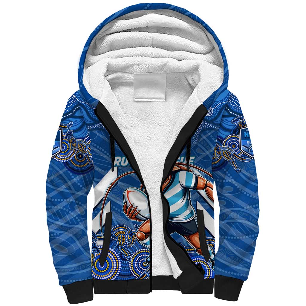 Custom Blues Cockroaches Sherpa Hoodie New South Wales Rugby