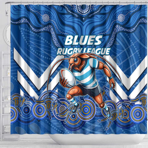 Custom Blues Cockroaches Shower Curtain New South Wales Rugby