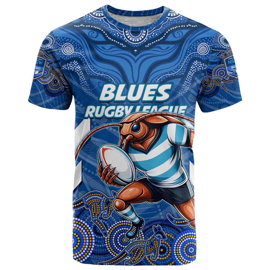 Custom Blues Cockroaches T Shirt New South Wales Rugby