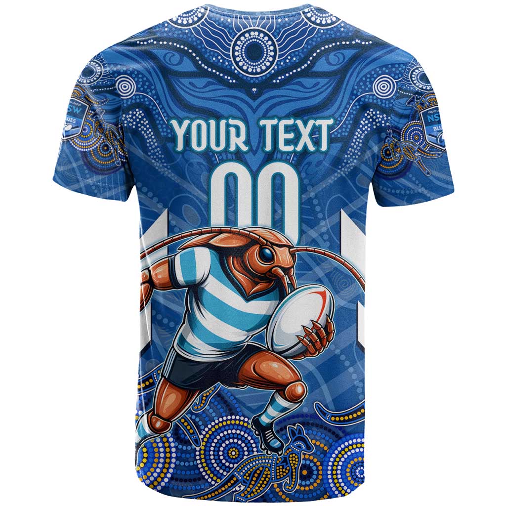 Custom Blues Cockroaches T Shirt New South Wales Rugby
