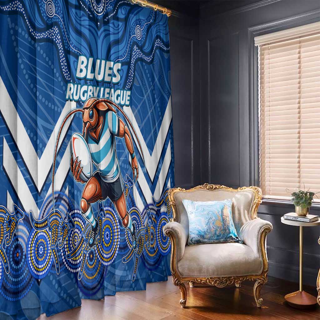 Custom Blues Cockroaches Window Curtain New South Wales Rugby