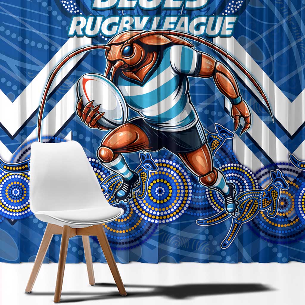 Custom Blues Cockroaches Window Curtain New South Wales Rugby