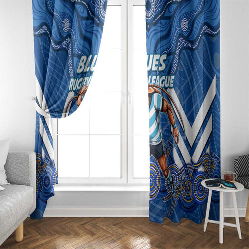 Custom Blues Cockroaches Window Curtain New South Wales Rugby