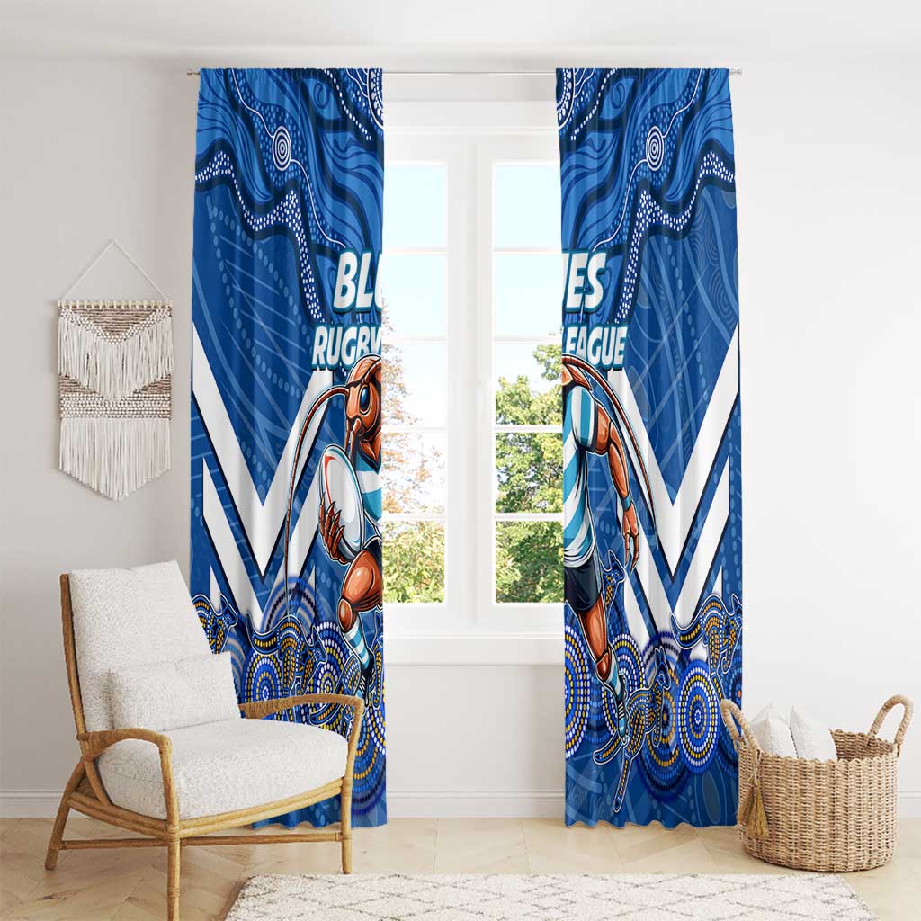 Custom Blues Cockroaches Window Curtain New South Wales Rugby