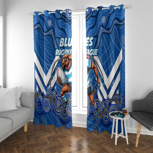 Custom Blues Cockroaches Window Curtain New South Wales Rugby