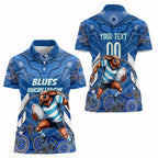 Custom Blues Cockroaches Women Polo Shirt New South Wales Rugby