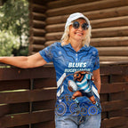 Custom Blues Cockroaches Women Polo Shirt New South Wales Rugby