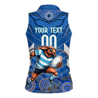 Custom Blues Cockroaches Women Sleeveless Polo Shirt New South Wales Rugby