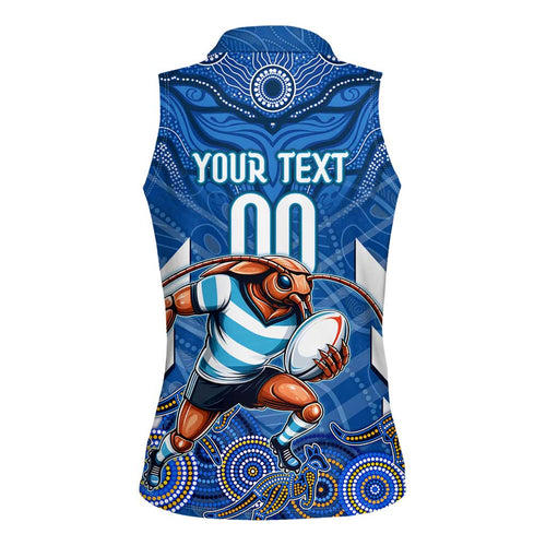 Custom Blues Cockroaches Women Sleeveless Polo Shirt New South Wales Rugby