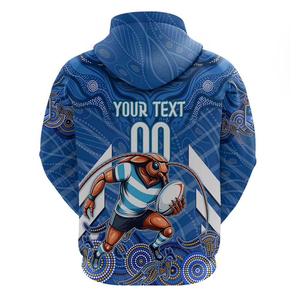 Custom Blues Cockroaches Zip Hoodie New South Wales Rugby