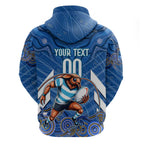 Custom Blues Cockroaches Zip Hoodie New South Wales Rugby