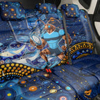 Mascot NSW Blues Rugby Back Car Seat Cover Aboriginal Galaxy