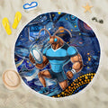 Mascot NSW Blues Rugby Beach Blanket Aboriginal Galaxy
