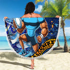 Mascot NSW Blues Rugby Beach Blanket Aboriginal Galaxy