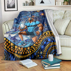 Mascot NSW Blues Rugby Blanket Aboriginal Galaxy