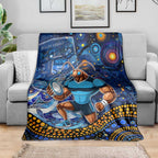 Mascot NSW Blues Rugby Blanket Aboriginal Galaxy