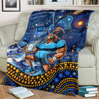 Mascot NSW Blues Rugby Blanket Aboriginal Galaxy