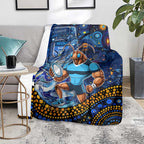 Mascot NSW Blues Rugby Blanket Aboriginal Galaxy
