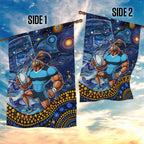 Mascot NSW Blues Rugby Garden Flag Aboriginal Galaxy