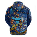 Personalised Mascot NSW Blues Rugby Hoodie Aboriginal Galaxy