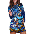 Personalised Mascot NSW Blues Rugby Hoodie Dress Aboriginal Galaxy