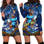 Personalised Mascot NSW Blues Rugby Hoodie Dress Aboriginal Galaxy