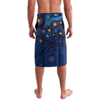 Personalised Mascot NSW Blues Rugby Lavalava Aboriginal Galaxy