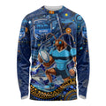 Personalised Mascot NSW Blues Rugby Long Sleeve Shirt Aboriginal Galaxy