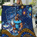 Mascot NSW Blues Rugby Quilt Aboriginal Galaxy