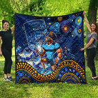Mascot NSW Blues Rugby Quilt Aboriginal Galaxy