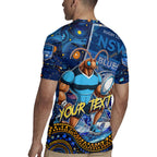 Personalised Mascot NSW Blues Rugby Rugby Jersey Aboriginal Galaxy