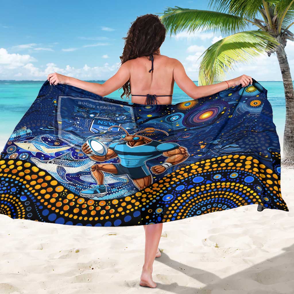 Mascot NSW Blues Rugby Sarong Aboriginal Galaxy