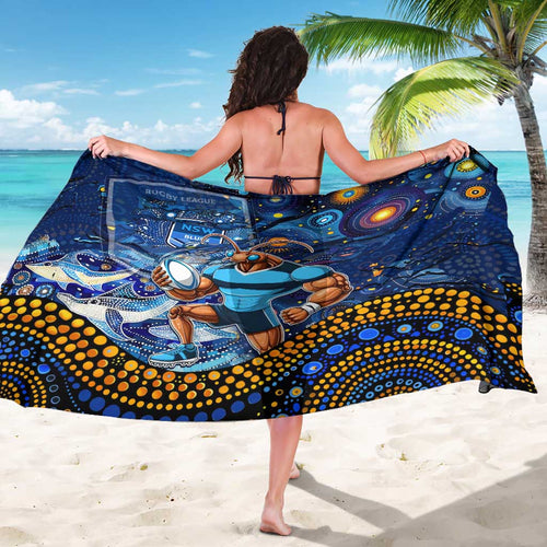 Mascot NSW Blues Rugby Sarong Aboriginal Galaxy