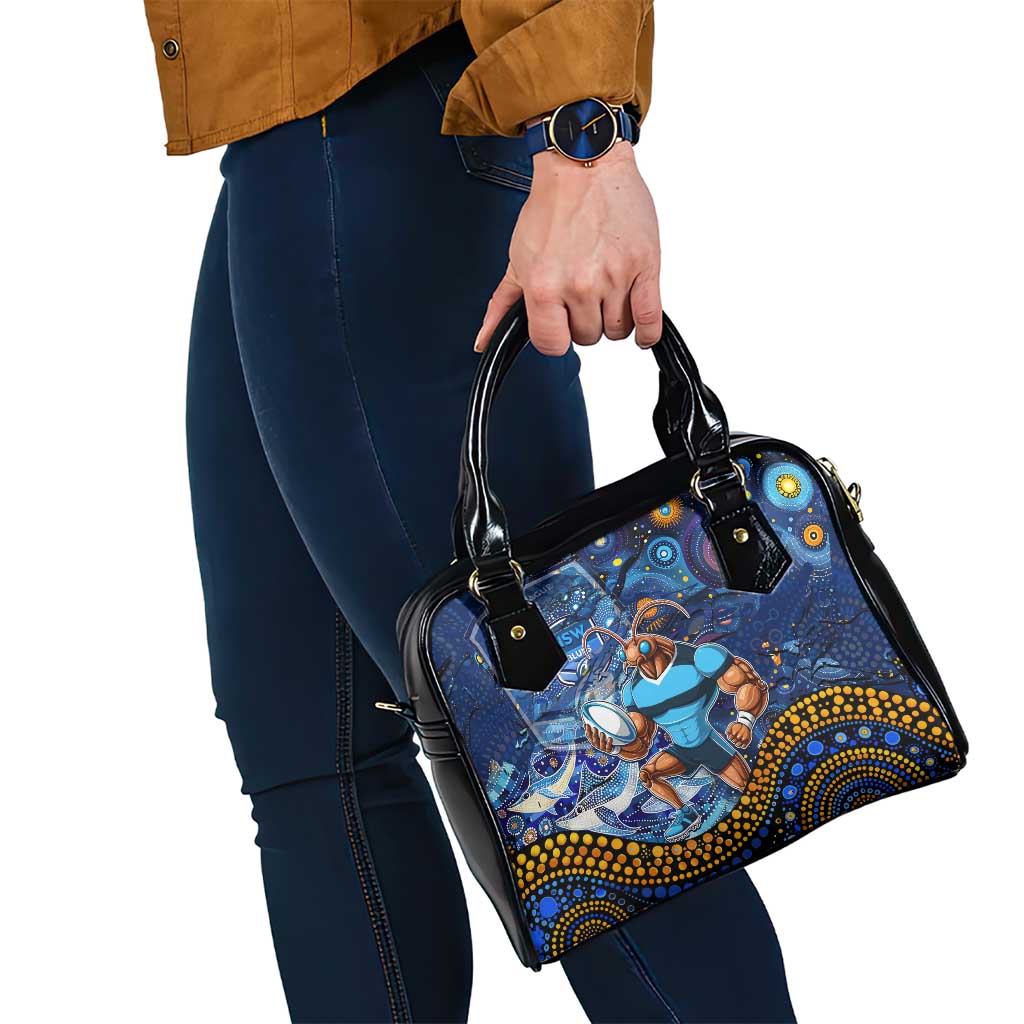 Mascot NSW Blues Rugby Shoulder Handbag Aboriginal Galaxy