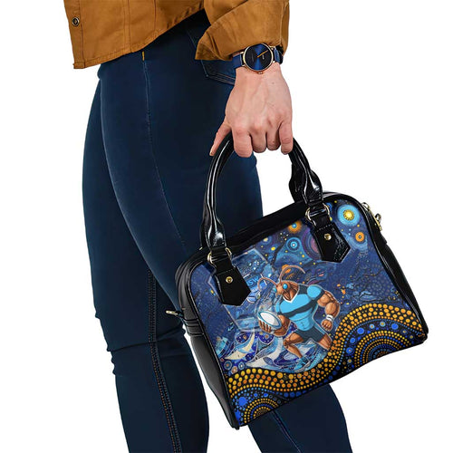 Mascot NSW Blues Rugby Shoulder Handbag Aboriginal Galaxy