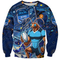 Personalised Mascot NSW Blues Rugby Sweatshirt Aboriginal Galaxy