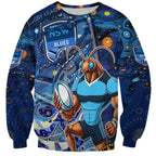 Personalised Mascot NSW Blues Rugby Sweatshirt Aboriginal Galaxy