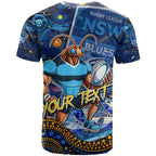 Personalised Mascot NSW Blues Rugby T Shirt Aboriginal Galaxy