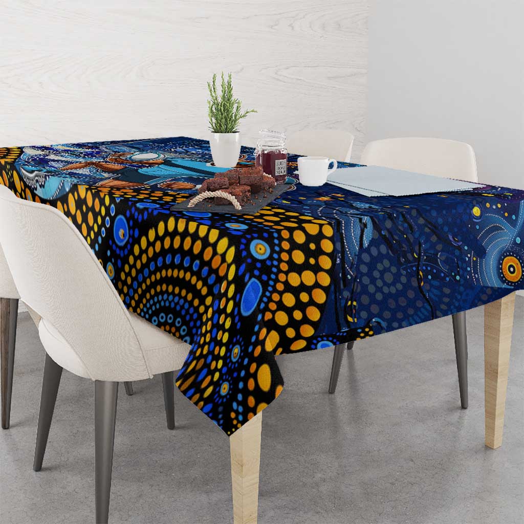 Mascot NSW Blues Rugby Tablecloth Aboriginal Galaxy