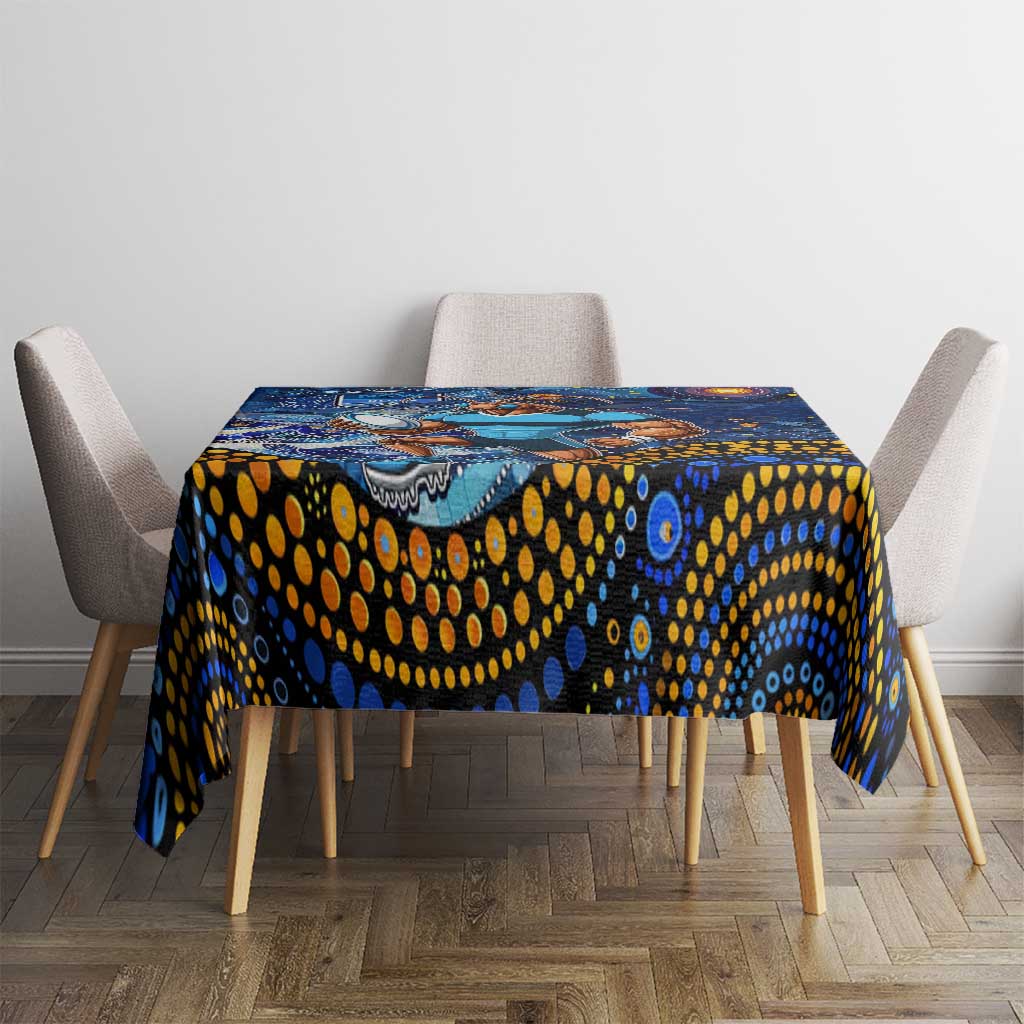 Mascot NSW Blues Rugby Tablecloth Aboriginal Galaxy