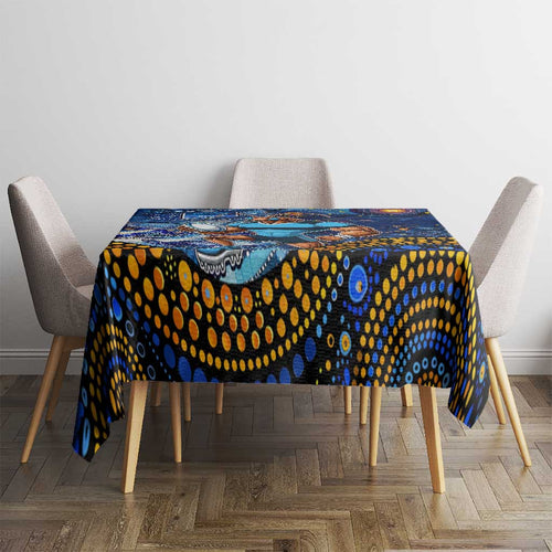Mascot NSW Blues Rugby Tablecloth Aboriginal Galaxy
