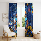 Mascot NSW Blues Rugby Window Curtain Aboriginal Galaxy