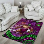 Mascot Queensland Maroons Rugby Area Rug Aboriginal Galaxy