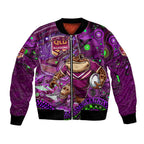 Personalised Mascot Queensland Maroons Rugby Bomber Jacket Aboriginal Galaxy