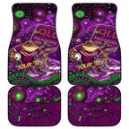 Mascot Queensland Maroons Rugby Car Mats Aboriginal Galaxy